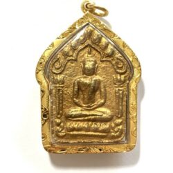 Khun Phaen Plai Kumarn Luang Phu Tim Wat Laharn rai in Gold Casing